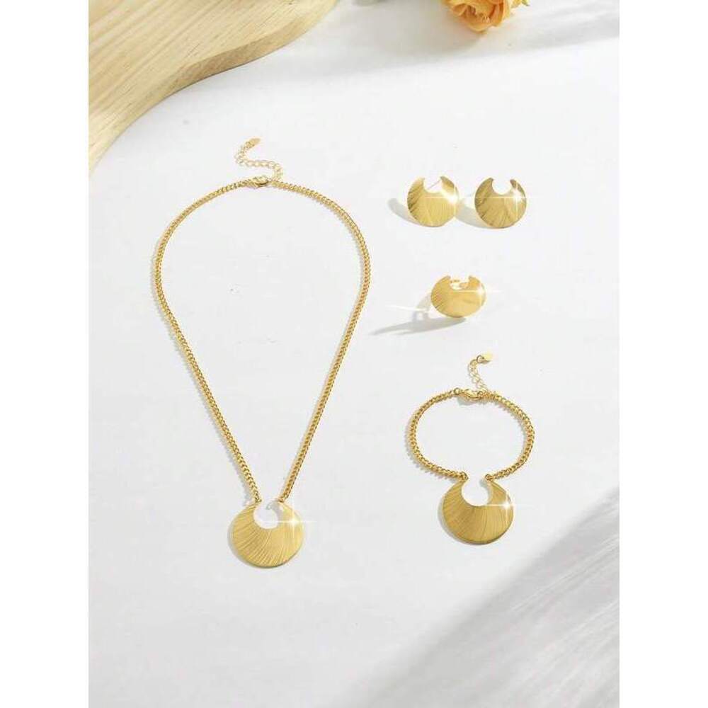 Mgyi 18K Gold Copper Vintage Fashion Jewelry Set For , Elegan Minimalist